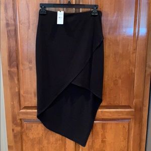 Black Stretchy Pencil Skirt